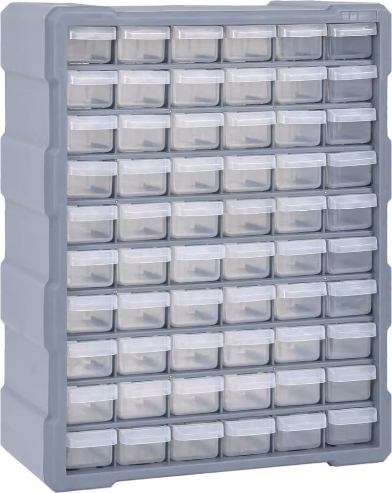 Organizzatore multi-cassetto The Living Store con 60 cassetti 38x16x47,5 cm