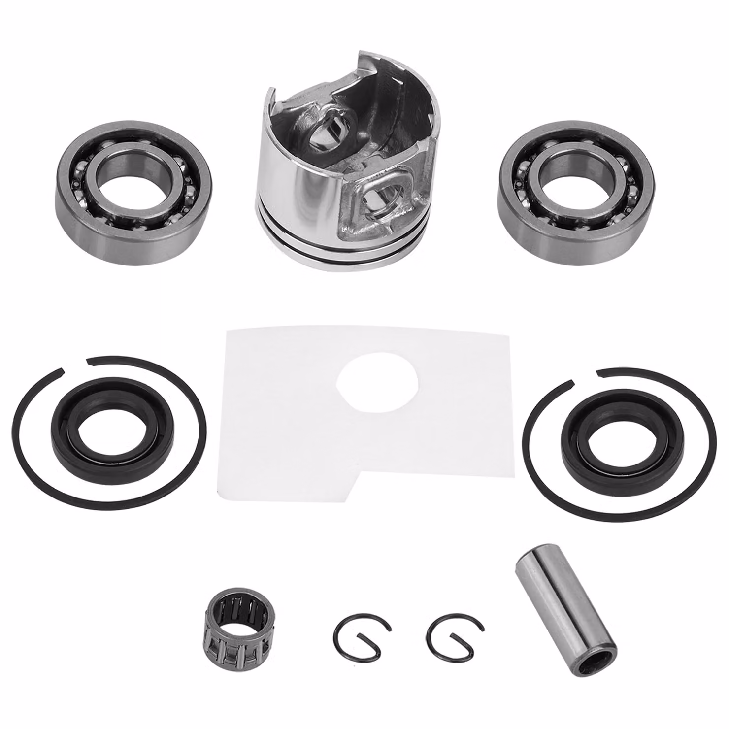 Pistone, kit pistone, pistone per motosega, pistone per Stihl, sostituzione pistone motosega, accessorio motosega