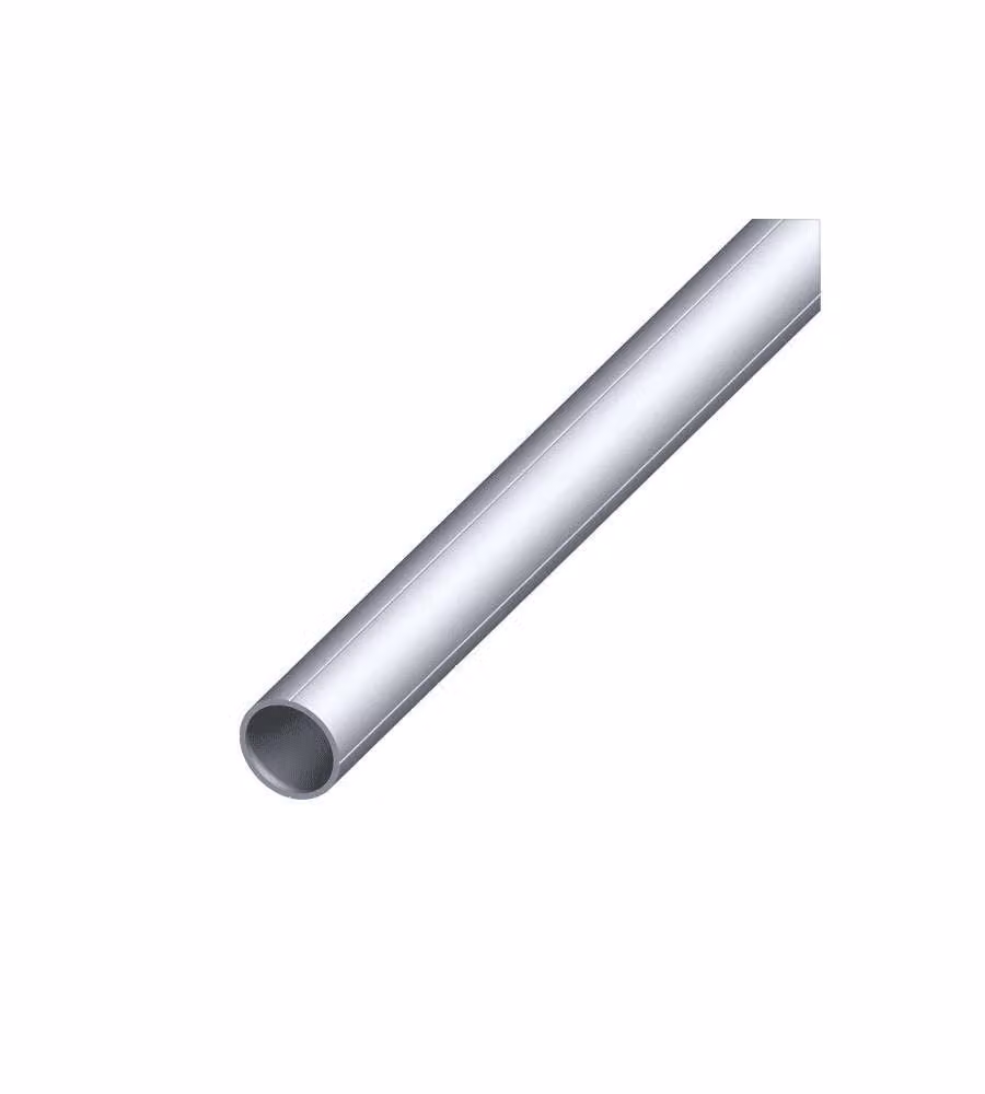 Tubo tondo in alluminio naturale ALFER, diametro 7,5 mm e spessore 1 mm, lunghezza 2,5 m