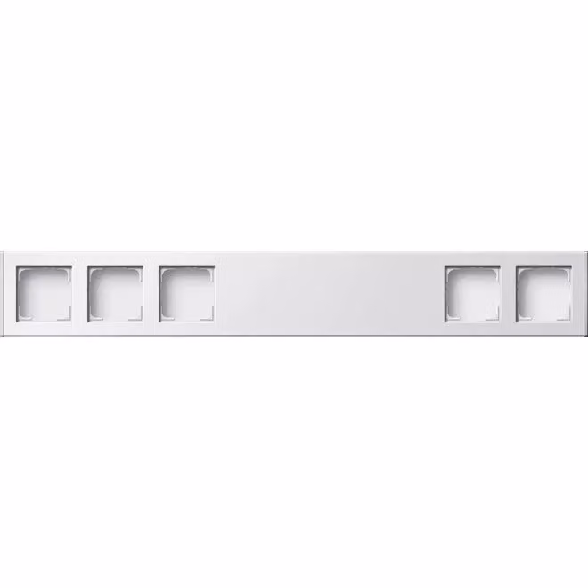 Gira 136527 a 5 moduli, profilo da 600 mm, colore bianco puro