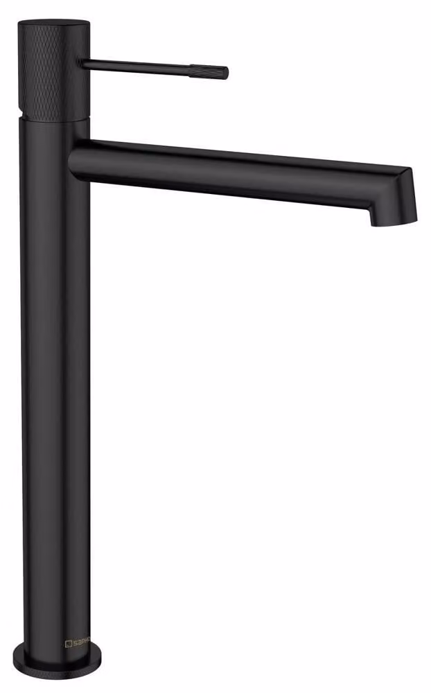 Sapho Solaria - Miscelatore per lavabo, nero opaco WD006B