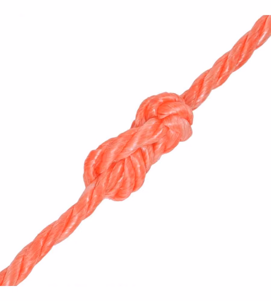 Corda Intrecciata in Polipropilene 8 mm 500 m Arancione