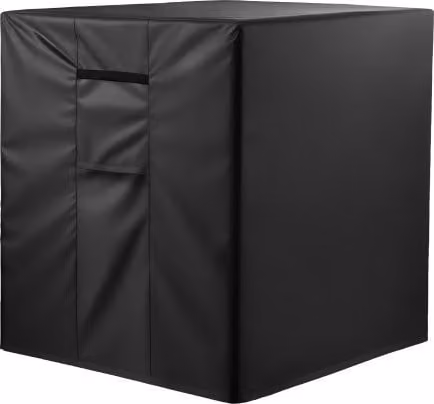Copertura protettiva per condizionatore esterno VEVOR in poliestere impermeabile a tre strati, colore nero, L/P/H: 76,2 x 76,2 x 81 cm
