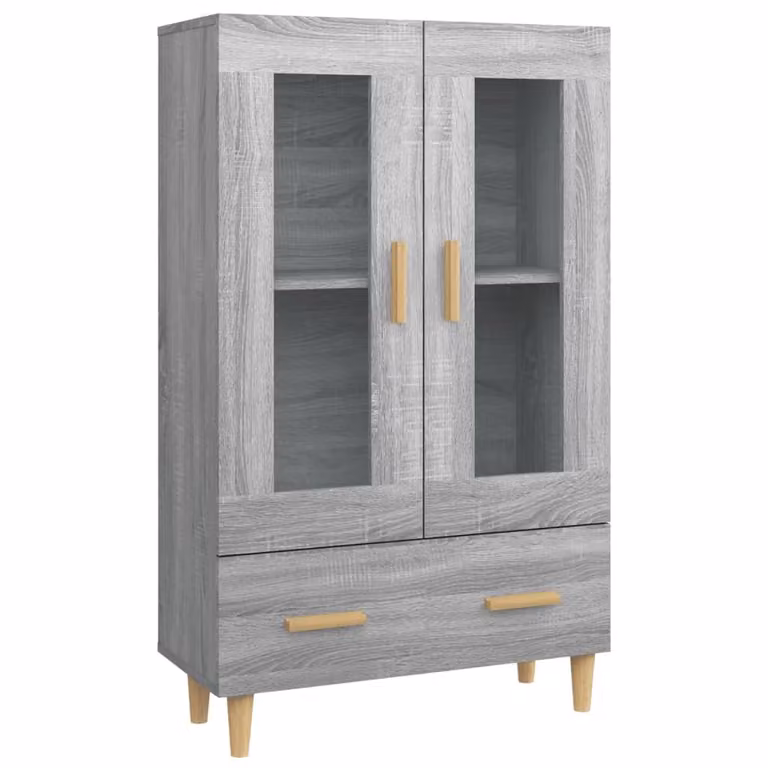Credenza Grigio Sonoma 70x31x115 cm in Legno Multistrato
