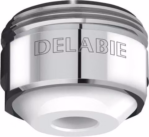 Ugello Delabie BIOSAFE per attacco a vite in uscita, con anello, M24x1 AG, 5l, 50pz.