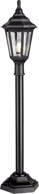 Paletto luce esterno nero E27 60W IP44 Kinsale Elstead