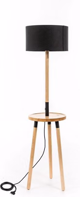 Lampada da terra IRIS nero