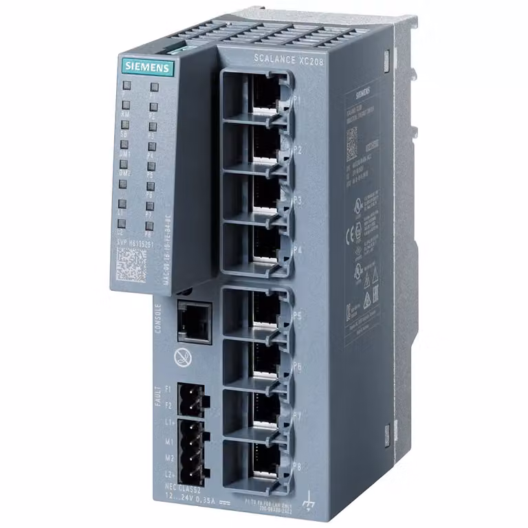 Siemens SIPLUS NET SCALANCE XC208, switch di livello 2 gestito, 8 porte RJ45 6AG12080BA007AC2