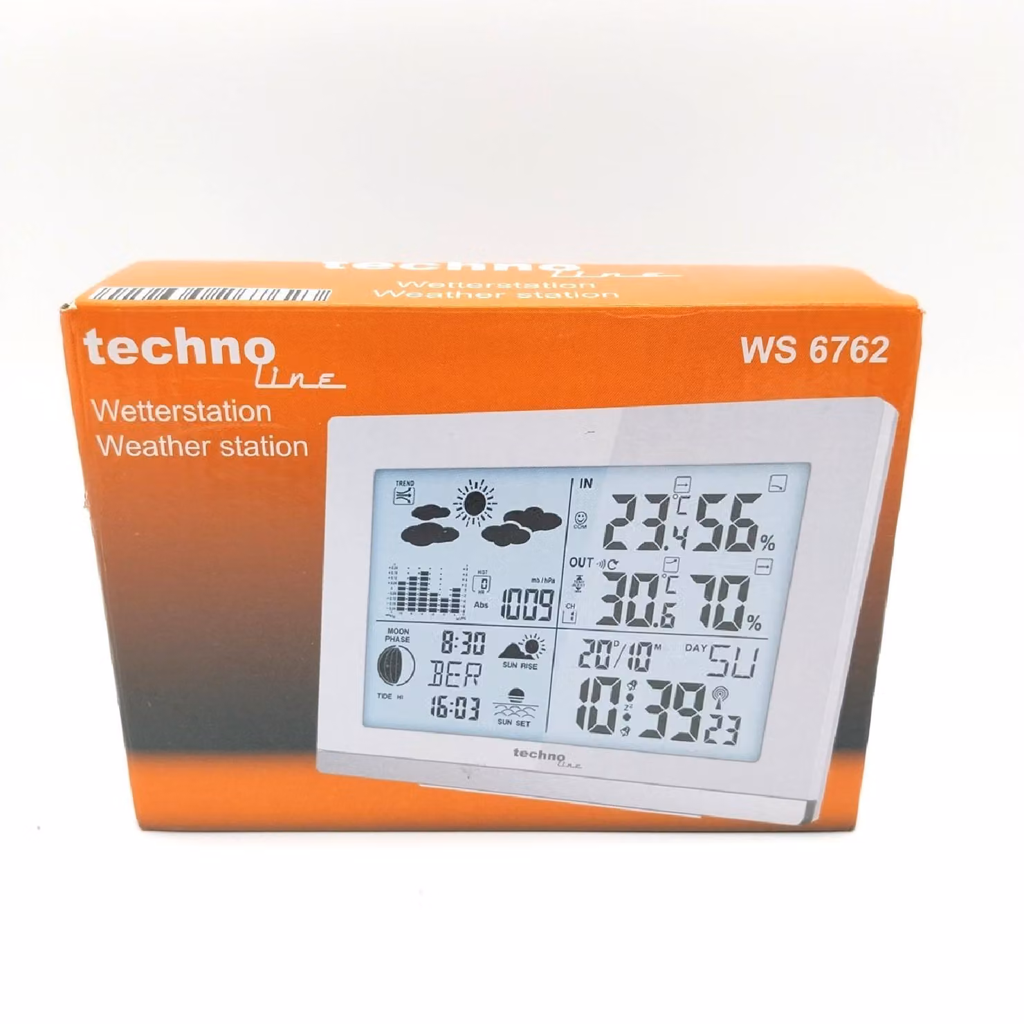 Technoline WS6762 bianca - Stazione meteorologica wireless WS6762 con trasmettitore esterno bianco - Stazioni meteorologiche (29,99)