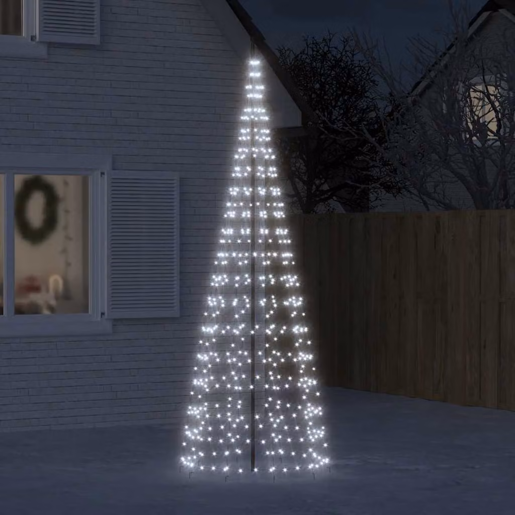vidaXL Albero di Natale a LED 550 LED Bianco Freddo 300 cm