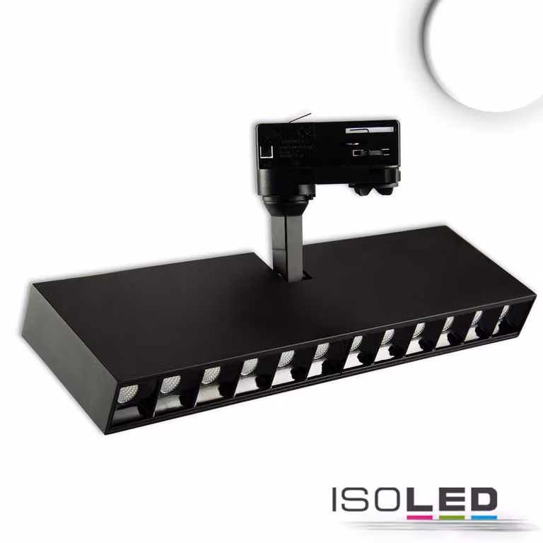 faretto trifase a binario ottico, 35W, 45°, nero opaco, 4000K
