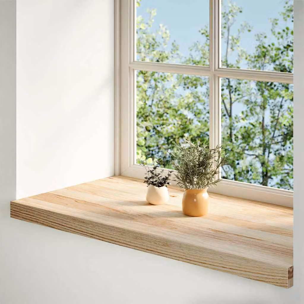 vidaXL Davanzali 2 pz Non Trattati 70x40x2 cm Legno Massello di Rovere