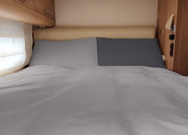 Sacco Copripiumino Personalizzabile per Camper e Roulotte Biancheriaweb in 100% Cotone Reversibile Grigio Matrimoniale 180x200 cm