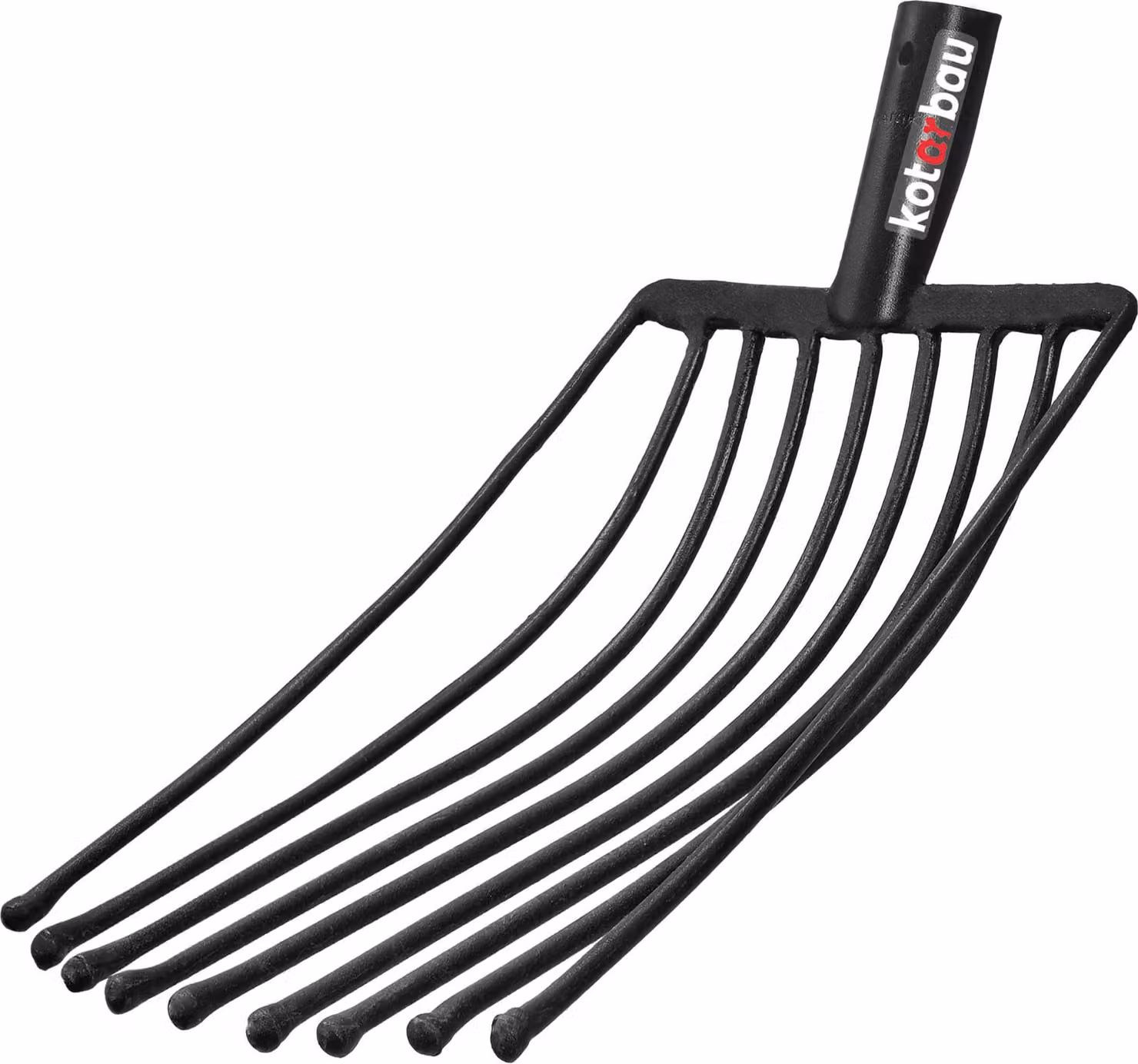 KOTARBAU® Forca a 9 rebbi Forca da letame Forca da giardino Forca da giardino Forca da letame Forca da vangare Forca da giardino Forca a filo per giardino e agricoltura