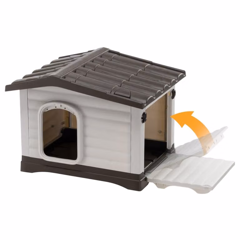 Cuccia per cani Ferplast Dogvilla 60 58x48x44 cm Grigio