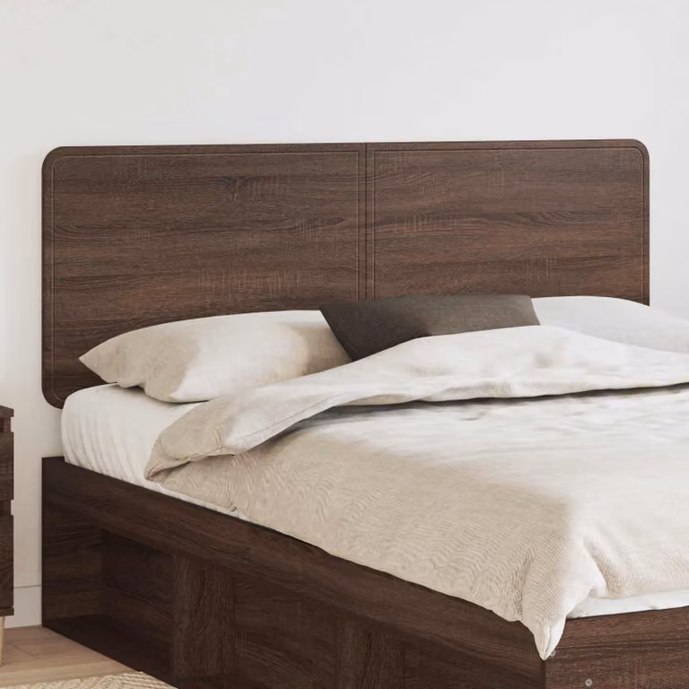 Testiera per letto vidaXL in legno ingegnerizzato rovere marrone opaco