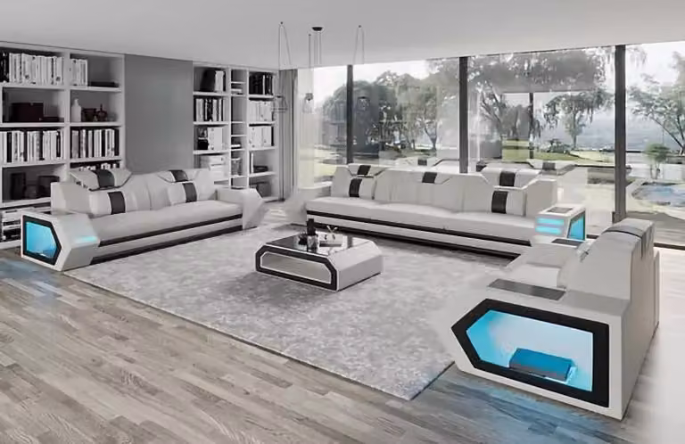 Sofagarnitur 321 Sitzer Set Design Sofa Polster Couchen Couch Modern Couchtsch