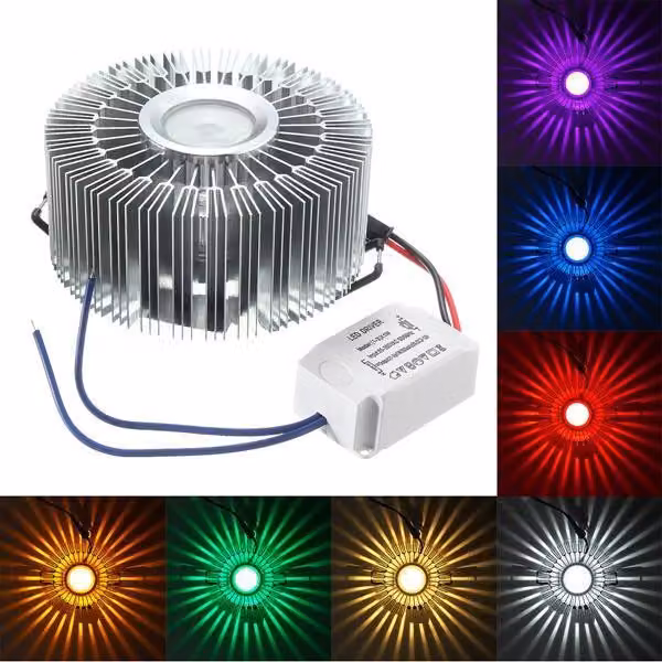1W LED plafoniera in alluminio corridoio balcone illuminazione a sospensione lampadario - verde