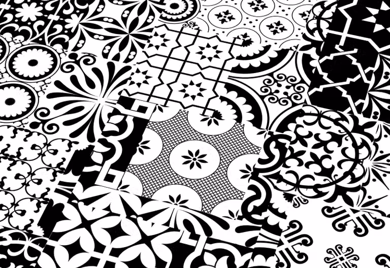 Laminato Falquon Quadraic Q002 Black&White