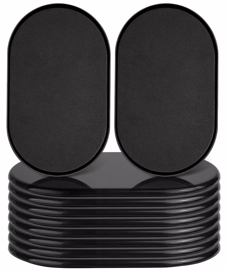 Omgoods - Pattini per mobili, set di 10 pattini ovali per mobili pesanti