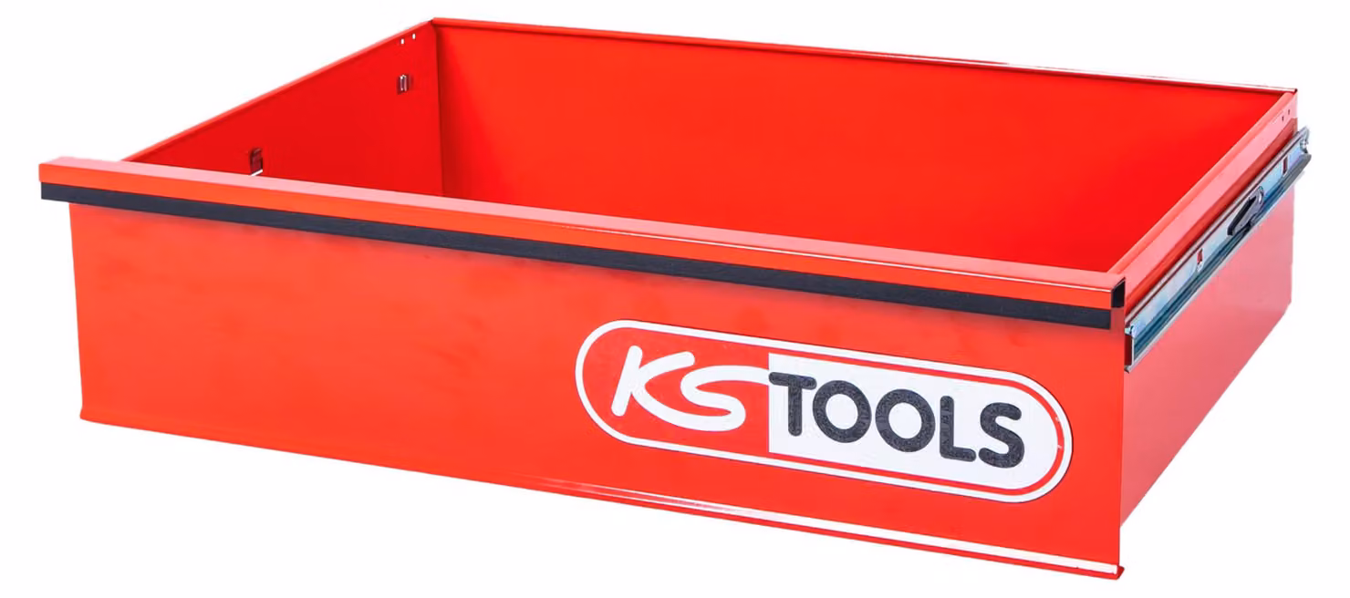 KS Tools Cassetto con logo e guida a sfere per carrello da officina P35, 568x398x145 mm