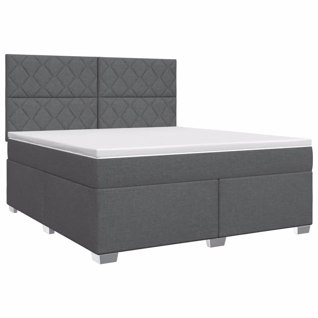 Letto box spring con materasso ibrido vidaXL Grigio e Bianco L/P: 180 x 200 cm – 2