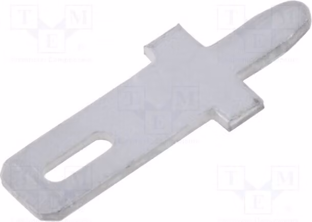 Connettore a lamella: piatto, per montaggio a foro passante (THT), 0,5 mm, maschio, 2,8 mm, in ottone, stagnato, codice prodotto 735187-2 - Connessione a saldare
