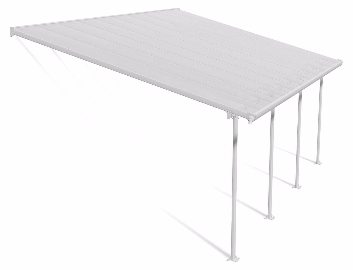 Copertura per terrazza Palram Feria 4 x 6,06 m bianco/trasparente