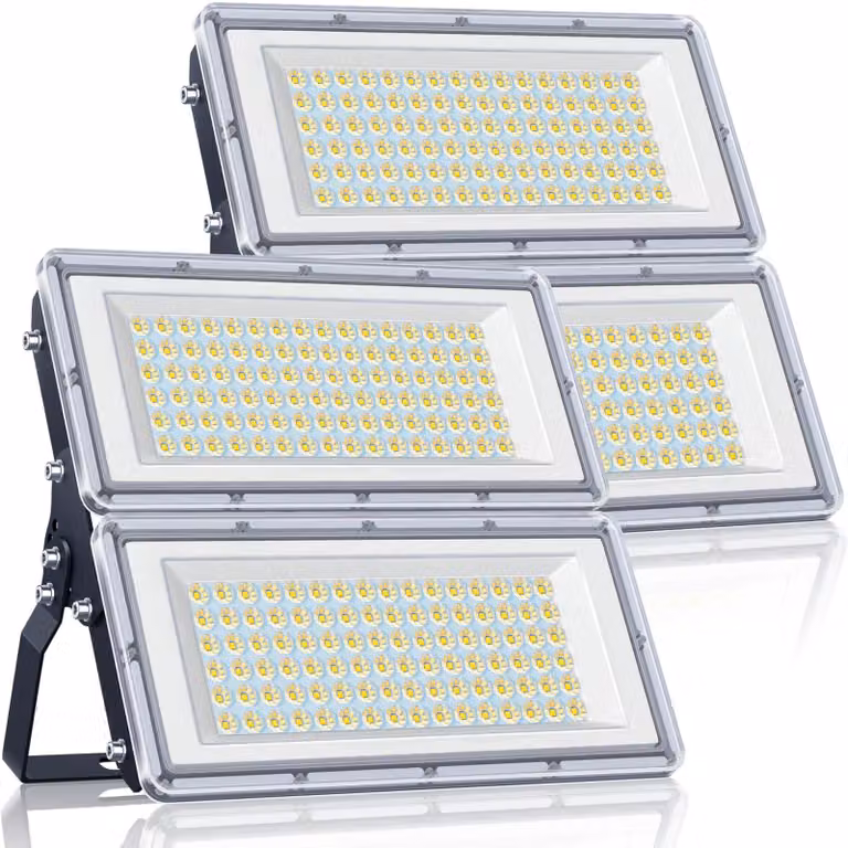Fari LED da esterno, 200 W, confezione da 2, 20.000 lumen, 7000 K, grado di protezione IP67, impermeabili