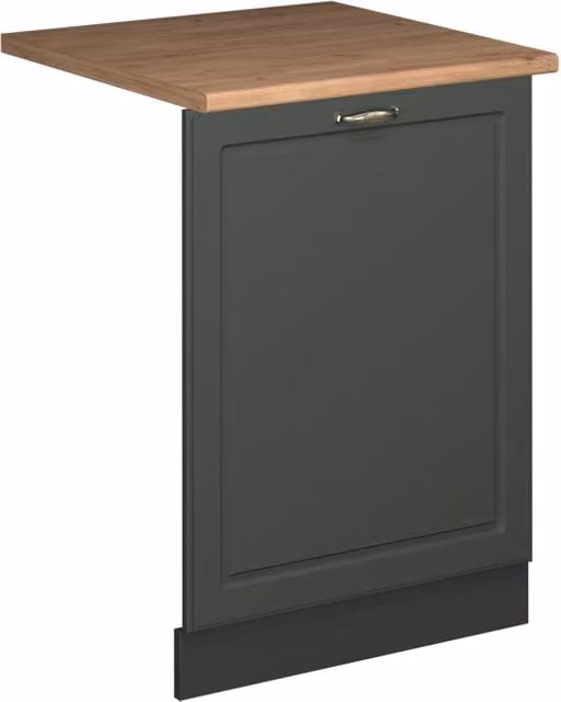 Pannello frontale per lavastoviglie da incasso Vicco Fame-Line Verde-oro rustico/Antracite, Larghezza: 60 cm