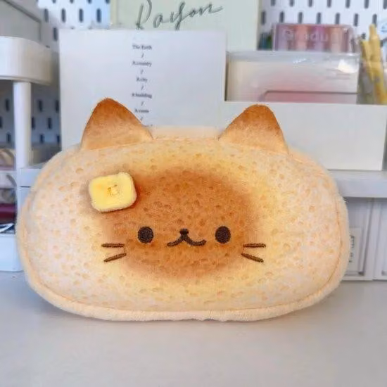 Organizer da scrivania a forma di gatto, simpatico accessorio a forma di gattino, ideale per cancelleria e accessori da scrittura