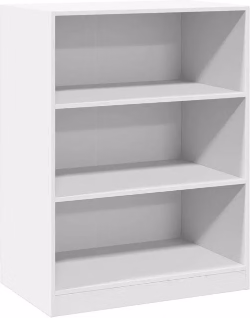Armadio Bianco in Legno Multistrato con Ripiani Interni L: 77 cm, P: 48 cm, H: 102 cm CFW1242700