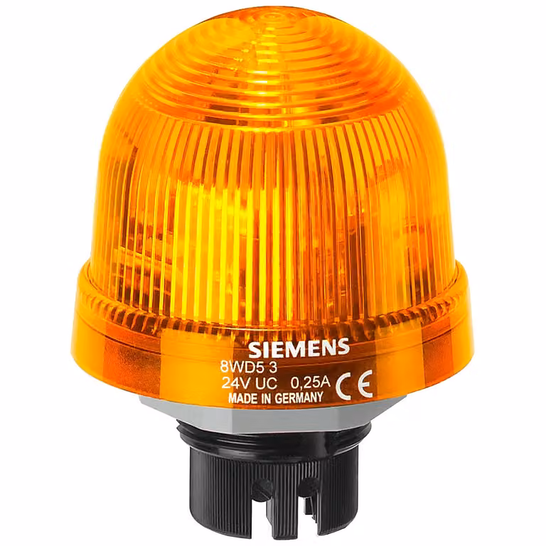SIEMENS Lampada da incasso 8WD5300-1AD Elemento luminoso permanente 12-230 V UC giallo