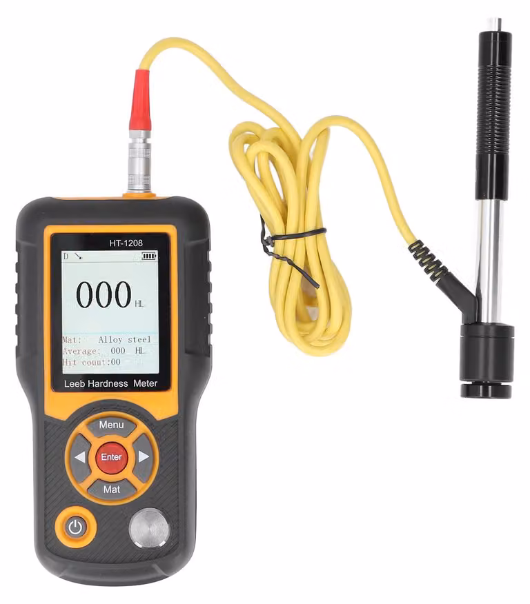 Durometro digitale HT-1208, compatibile con i metodi Leeb, Rockwell, Vickers e Shore, con 7 scale