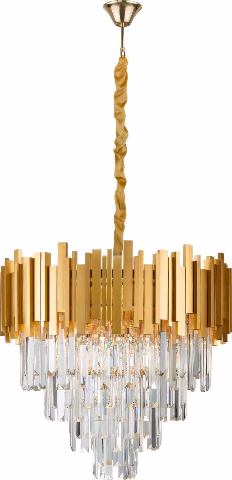 Lampada a sospensione "GRANE" 55 8x max. 5W Oro E14 dimmerabile senza lampadina