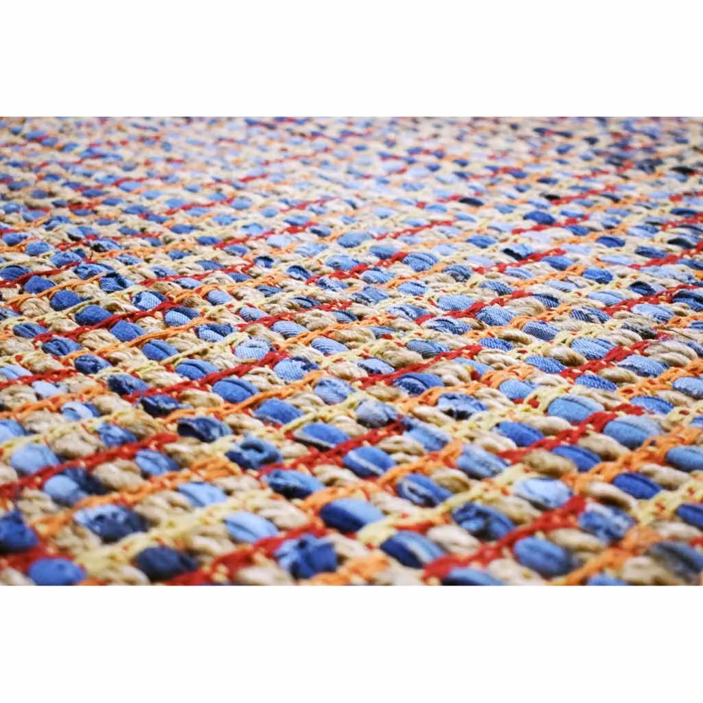 Tappeto Sienna 400 di Kendra Home in Juta e Cotone Multicolor con Design Boho e Astratto – 2
