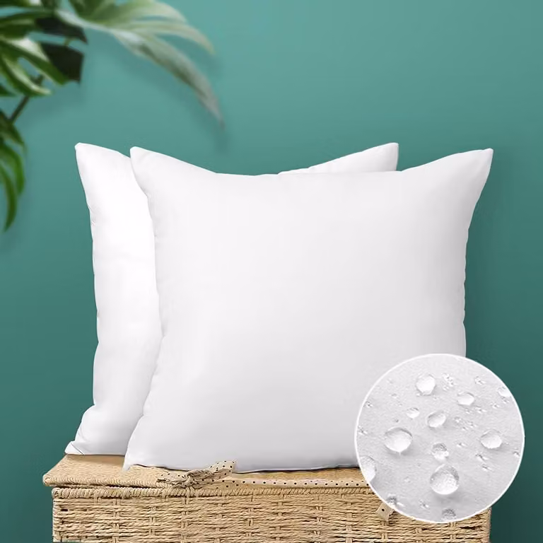Cuscino impermeabile per esterni - Set di 2 - Bianco - 45 x 45 cm