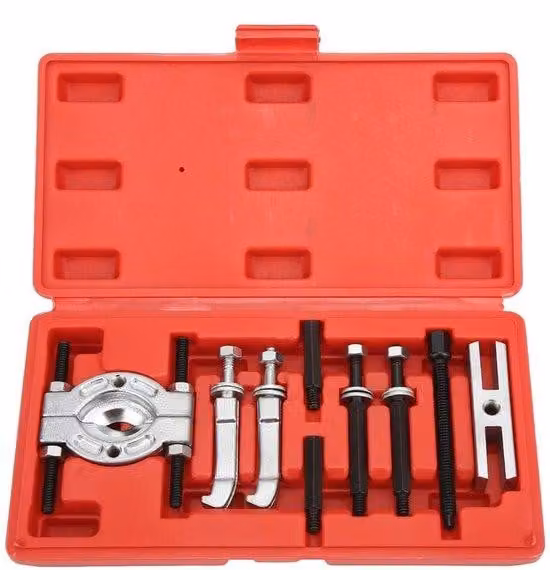 Kit di attrezzi per l'estrazione di cuscinetti - 9 pezzi - Estrattori per cuscinetti in metallo, pratici, per la riparazione e la manutenzione di automobili