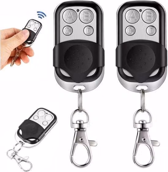 Telecomando universale a 433 MHz per porte da garage - 2 pezzi - Adatto alle porte da garage Marantec - Funziona anche con le tapparelle