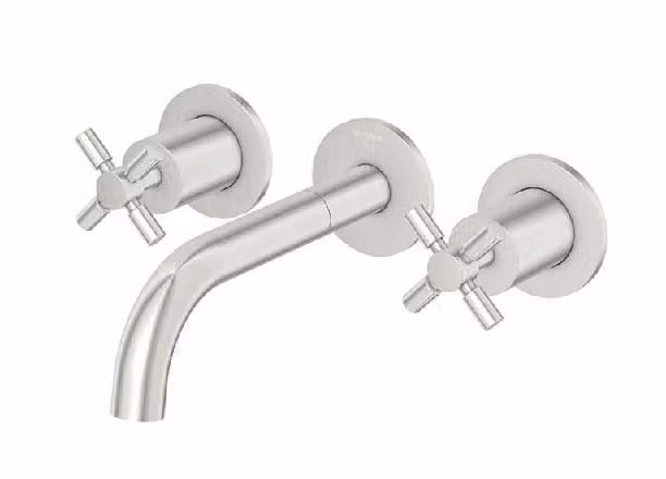 Steinberg Série 250 robinetterie de lavabo, set complet, 3 trous, incl. corps dencastrement, saillie 195mm, 2501902BN, 2501902BN