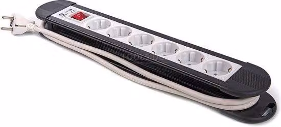Cavo coassiale a 6 poli, lunghezza 1,5 metri, sezione 3 x 1,5 mm, con interruttore
