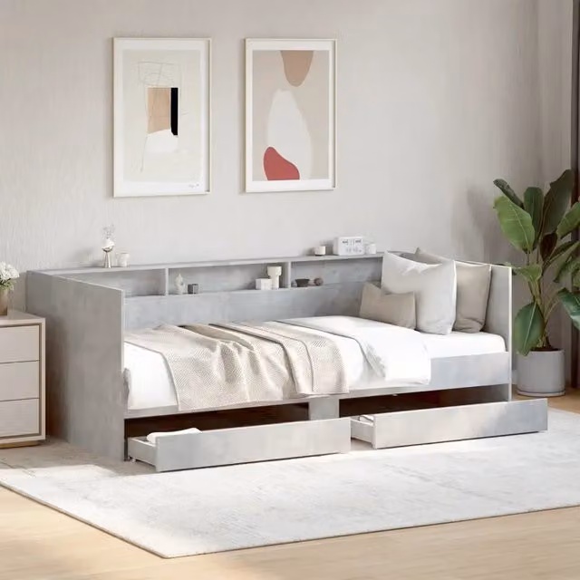 Divano Letto con Cassetti senza Materasso-Sofa Letto-Daybed 90x190 cm 804445