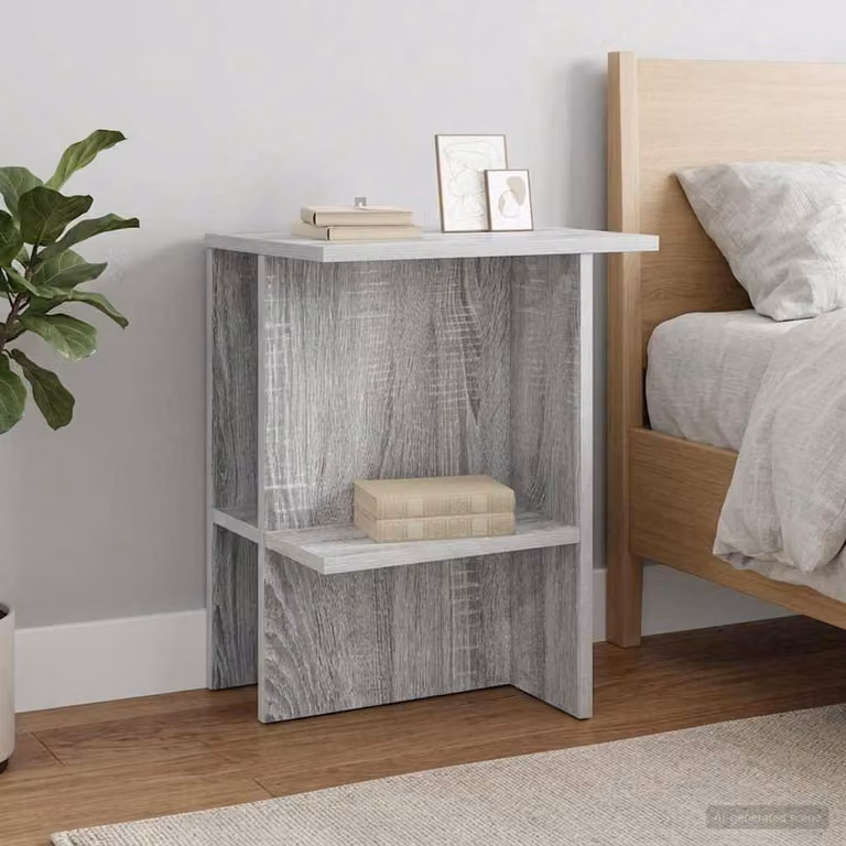 Maison Exclusive - Tavolino Sonoma grigio, 40 x 30 x 49 cm, realizzato in legno composito