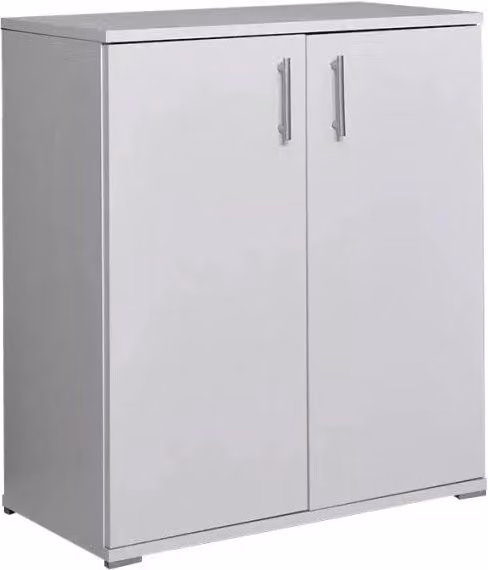 Armadietto Multiuso con 2 Ante e Ripiani Interni GIORDANOSHOP Bianco L: 72,3 cm, P: 36 cm, H: 81 cm