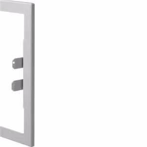 Mascherina di raccordo a muro in lamiera d'acciaio per BR 65x210 mm, parte superiore 2x80 mm, grigio chiaro