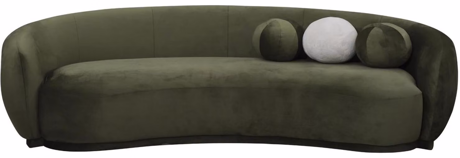 Stoffsofa Dreisitzer Couch Sofa 3 Sitzer Grün Stoff Polstersofa Modern