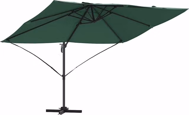 Ombrello | Parasolne Verde 351 x 250 x 260 cm Poliestere e Alluminio