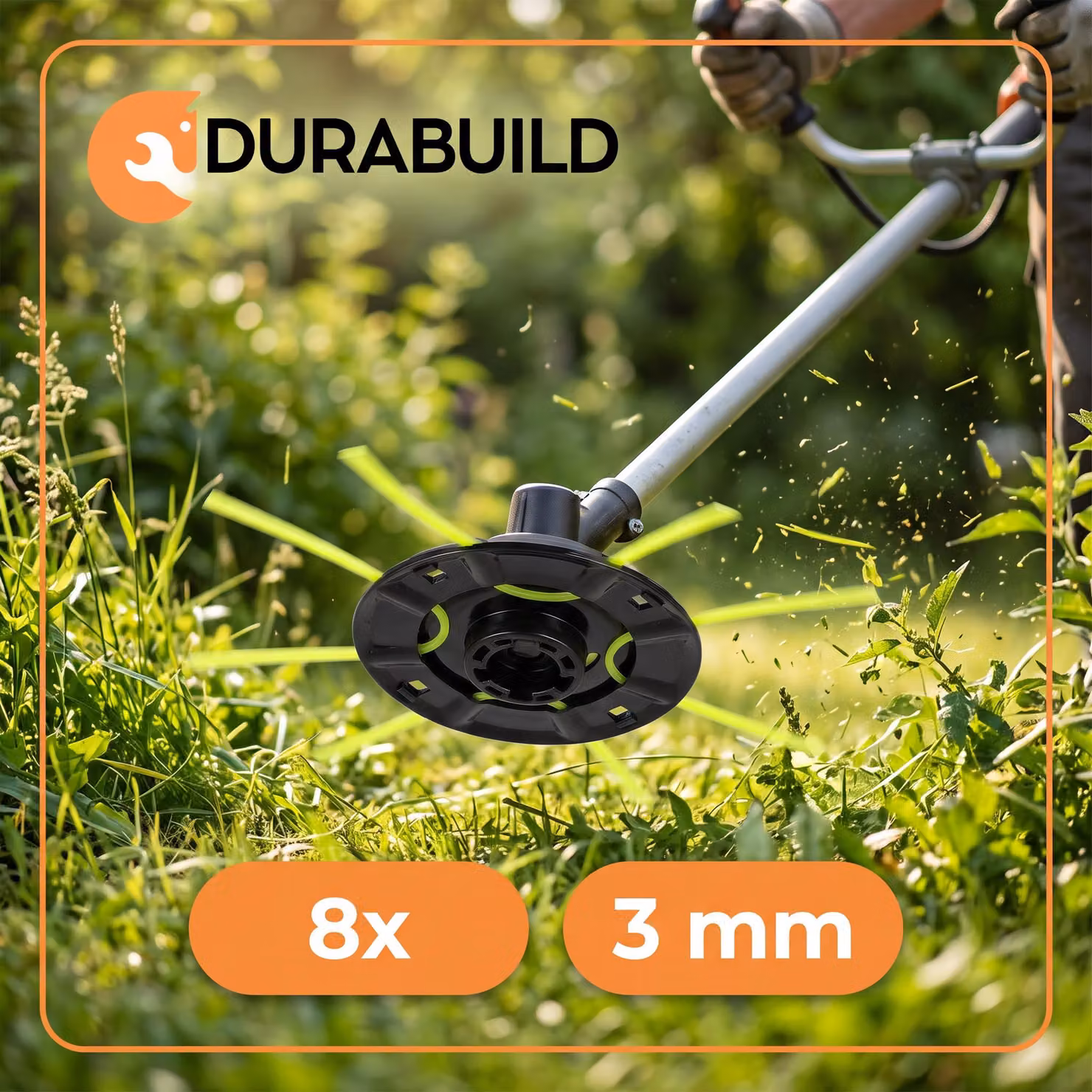 Filo Decespugliatore Set 6 Pezzi - Testina Universale con Adattatore, Kit Ricambio Tagliaerba a Filo per Giardino