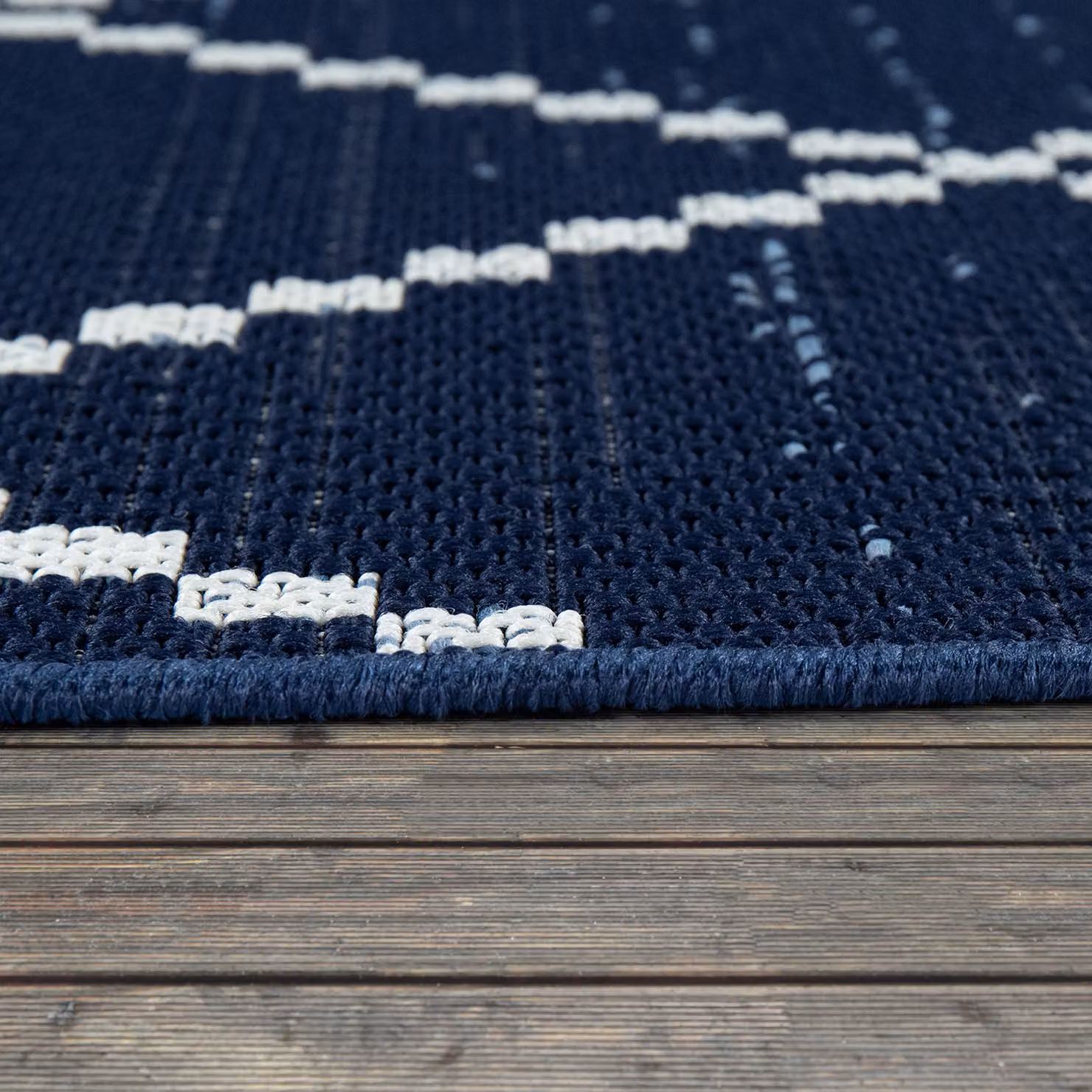 Tappeto per interni ed esterni Katrina blu 80 x 150 cm – 3