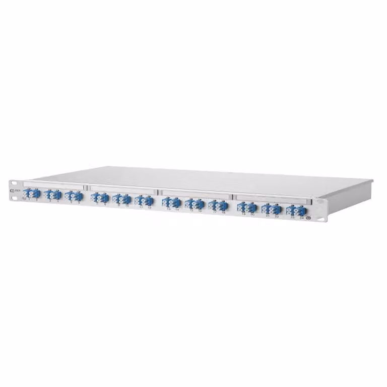Metz Connect OpDAT PF Patchfeld VIK 24xLC-D (blu), OS2, grigio 1502007424-E